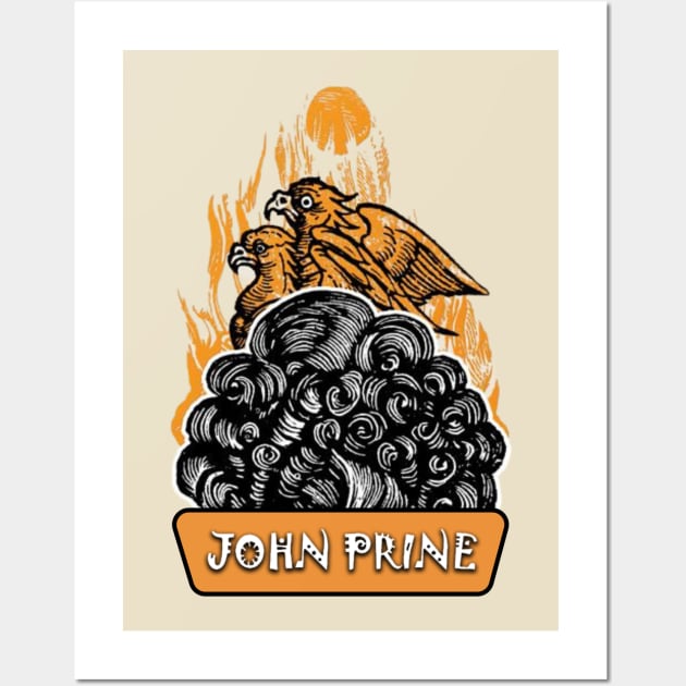 John Prine  Original Aesthetic Tribute 〶 Wall Art by Terahertz'Cloth